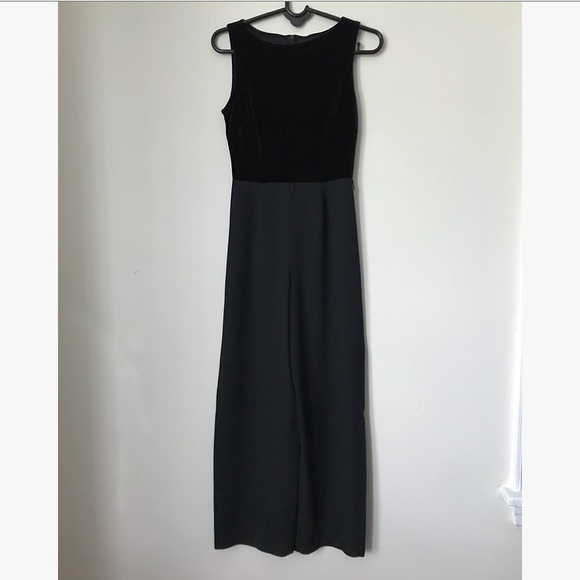 Ann Taylor Dresses & Skirts - Ann Taylor Velvet Sleeveless Wide Leg Jumpsuit